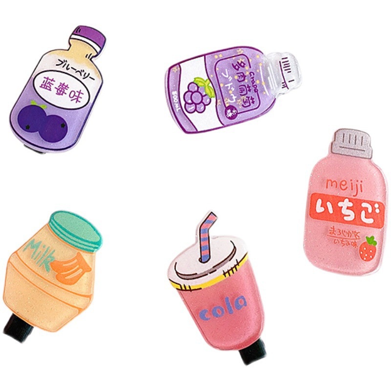 Người đẹp hàn quốc Kẹp tóc mỏ vịt thiết kế kiểu chai nước dễ thương phong cách Hàn Quốc thời trang dành cho nữ Thích hợp cho cả người lớn và trẻ em