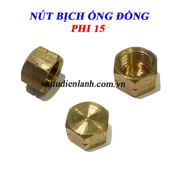 Combo 10 Nút Bịt Ống Đồng Các Loại
