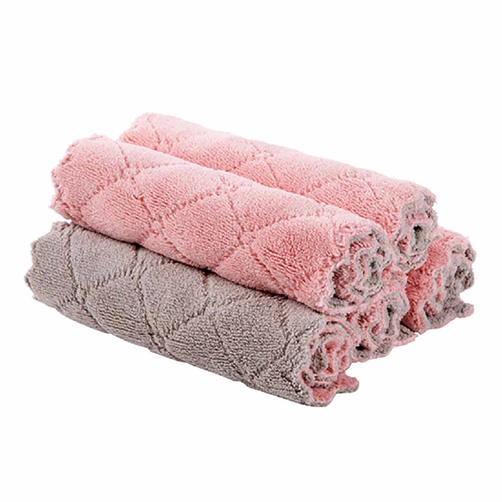 Bộ 5/10 Khăn Lau JUJIAJIA Loại Dày Thấm Hút Nước Tốt