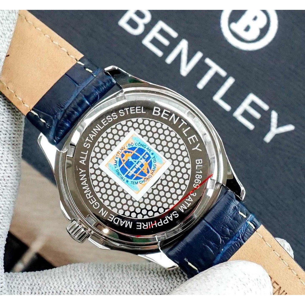 Đồng hồ nam dây da Bentley BL1869 BL1869-10 BL1869-10MWNN