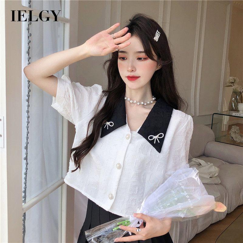 Áo Sơ Mi Ngắn Tay Cổ Chữ v plus size Phong Cách Hàn Quốc Dành Cho Nữ