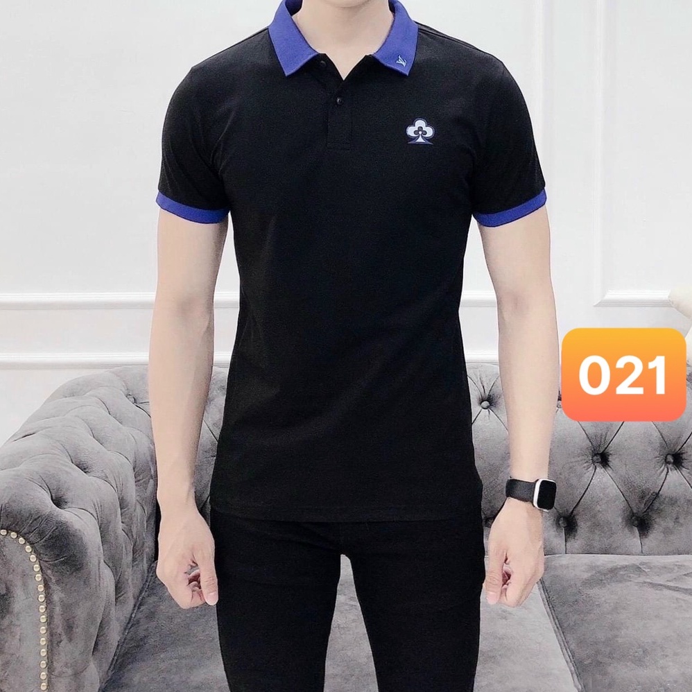Áo thun nam polo cổ tròn màu trắng chất vải cotton dày dặn co giãn tay ngắn, phông nam đẹp lavado27 nhiều mẫu