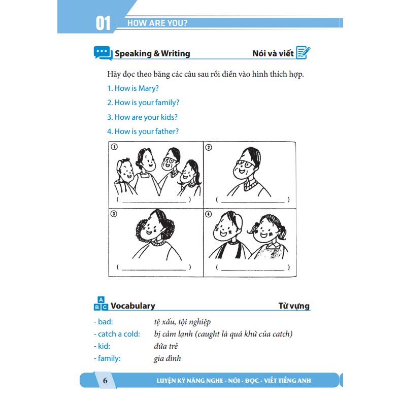 Sách - Luyện kĩ năng nghe nói đọc viết tiếng Anh Tặng Kèm Bookmark
