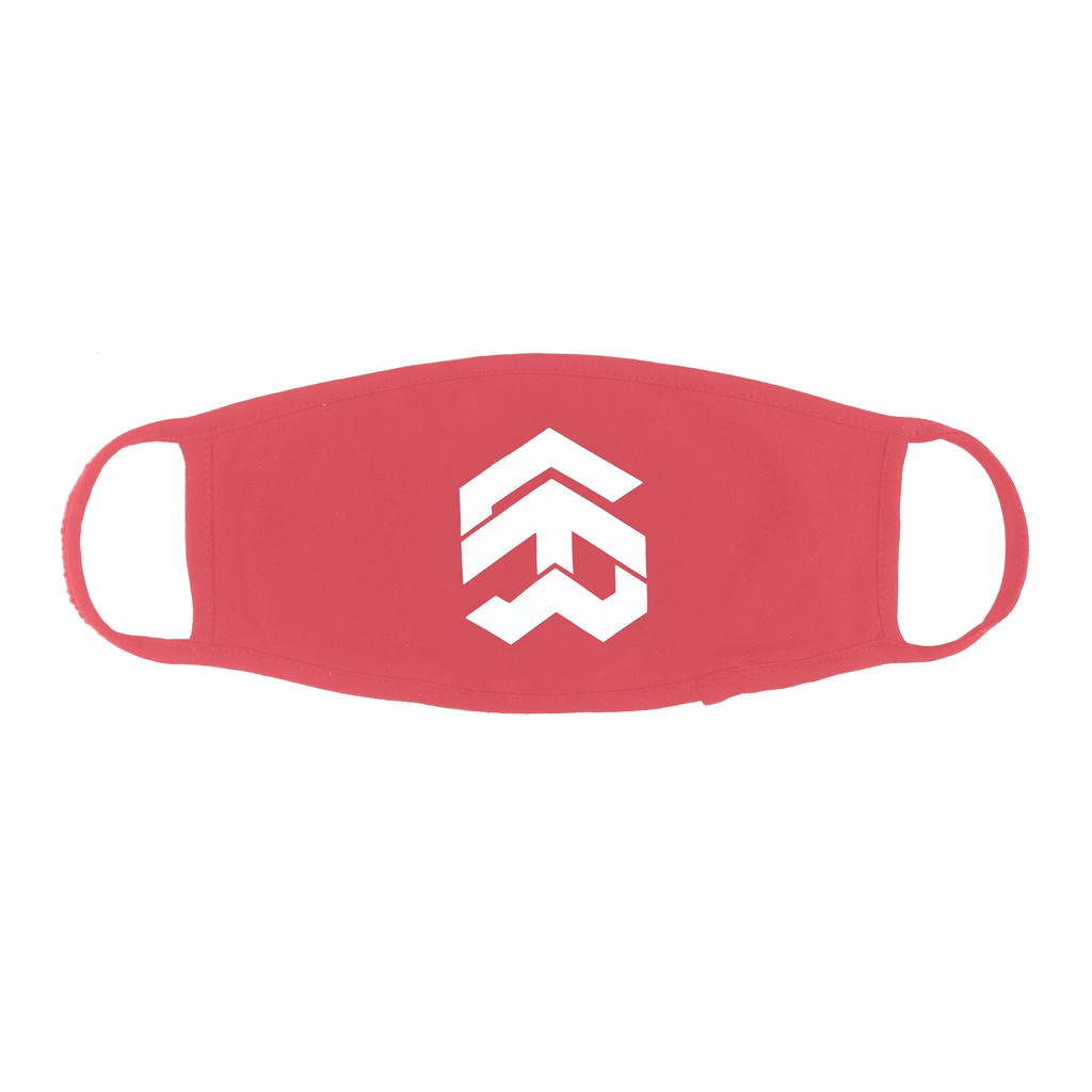 5THEWAY® /solid/ BIG LOGO MASK™ in BITTERSWEET aka Khẩu Trang Đỏ