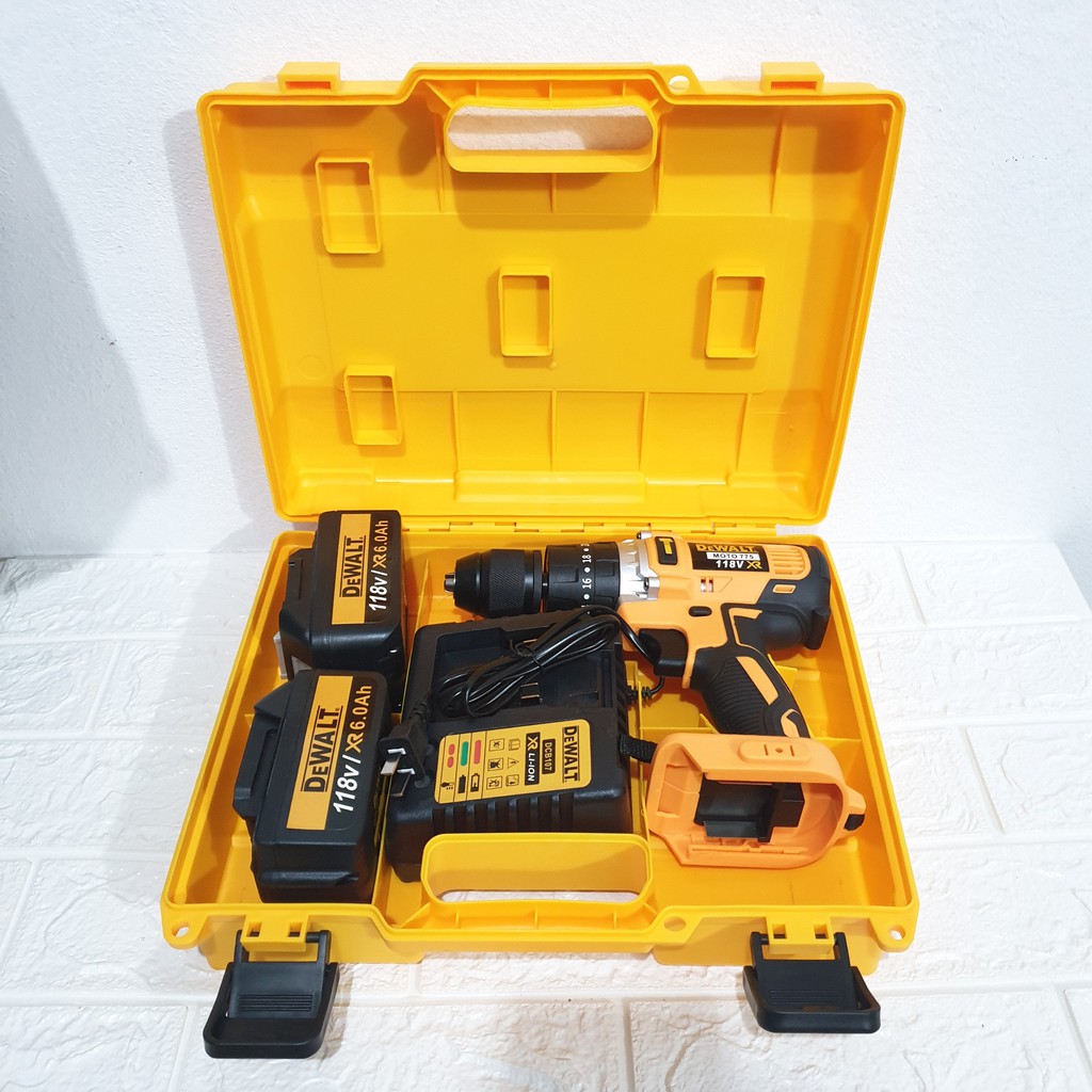 Máy Khoan pin DEWALT 88V 3 chức năng, CÓ BÚA, LÕI ĐỒNG, PIN KHỦNG 10 CELL - TẶNG MŨI BẮN TÔN, VÍT