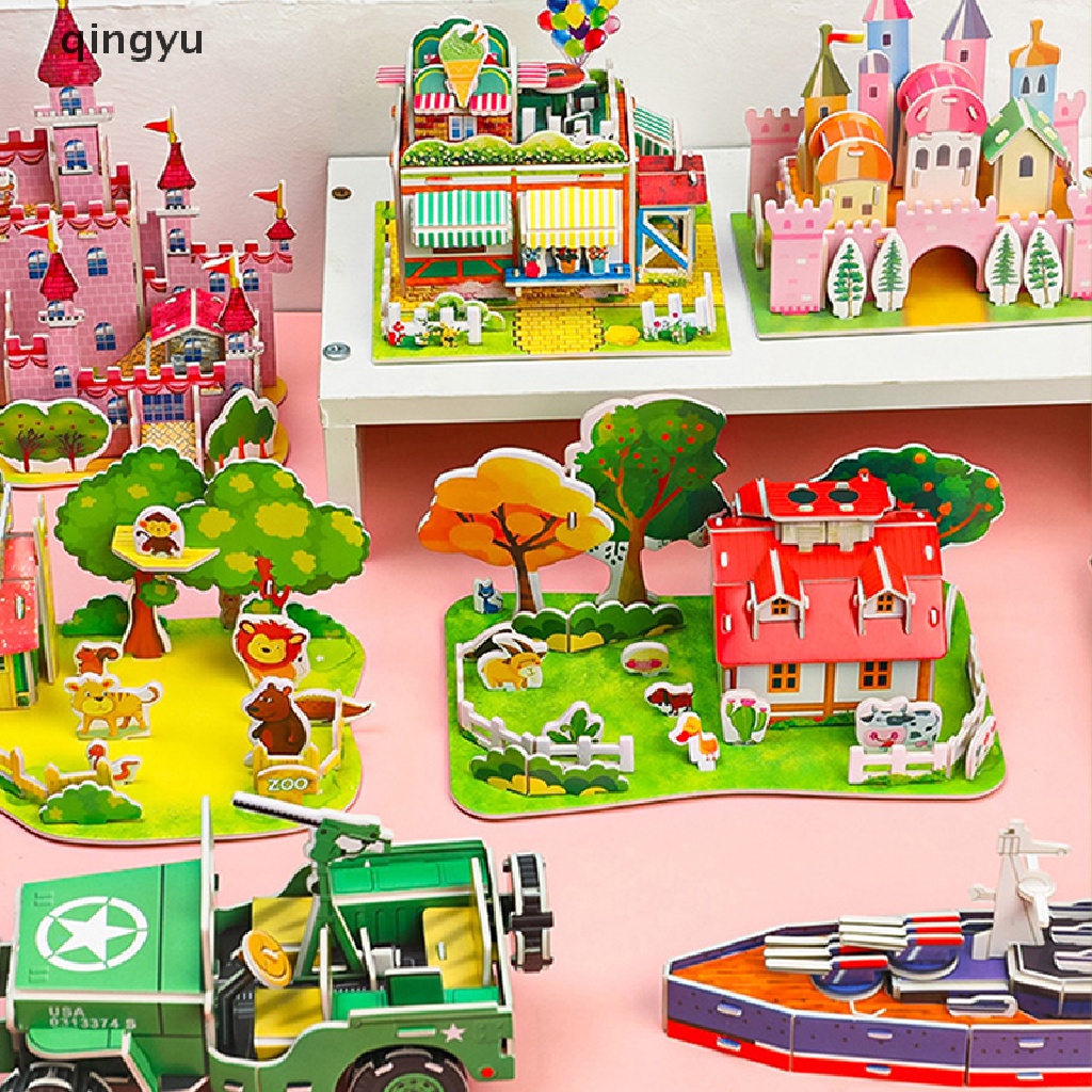 1 Bộ Xếp Hình 3D DIY Giáo Dục Cho Bé