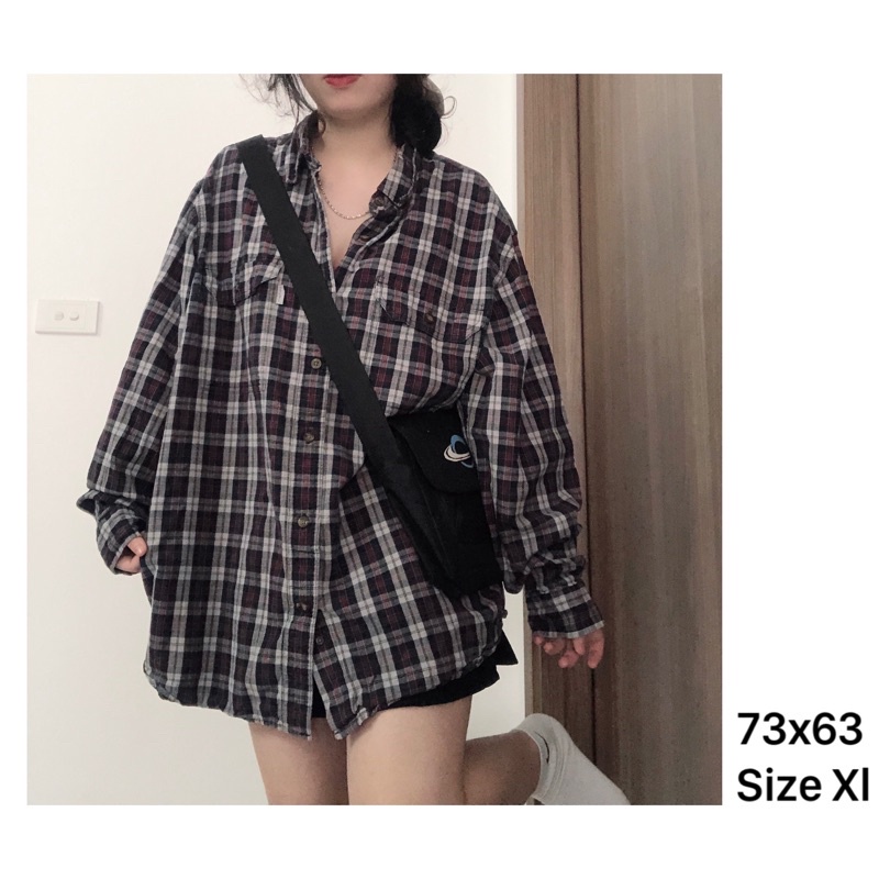 Áo Sơ Mi Kẻ Caro Flannel Mỹ 2hand