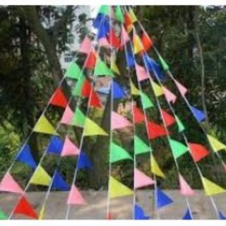 Cờ dây tam giác 30 lá( 10 dây/ túi)