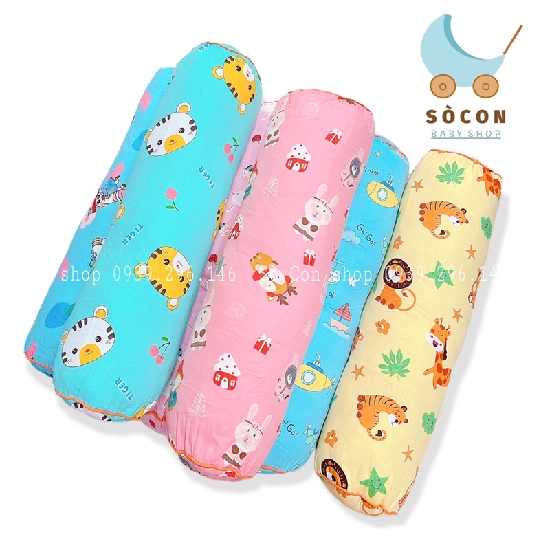 Gối Ôm Trẻ Em Cotton Cao Cấp ( 20x60cm )
