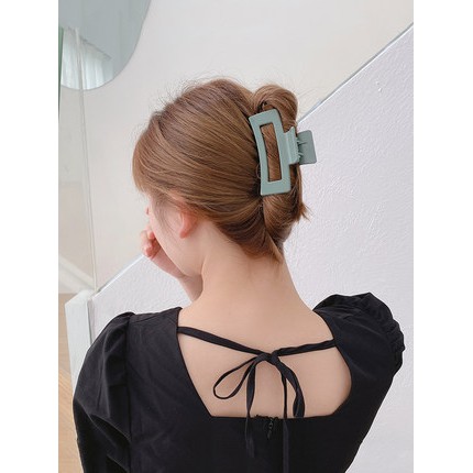 Kẹp gắp tóc cỡ lớn bằng acrylic dạng hình học thời trang Hàn Quốc thanh lịch