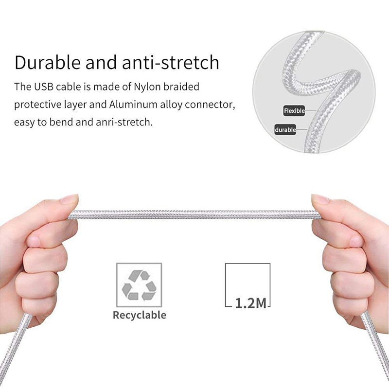 Dây Cáp Sạc Usb Loại C 3 Trong 1 Cho Iphone 8 Plus X Xr Xs Max Samsung S8 Xiaomi 6