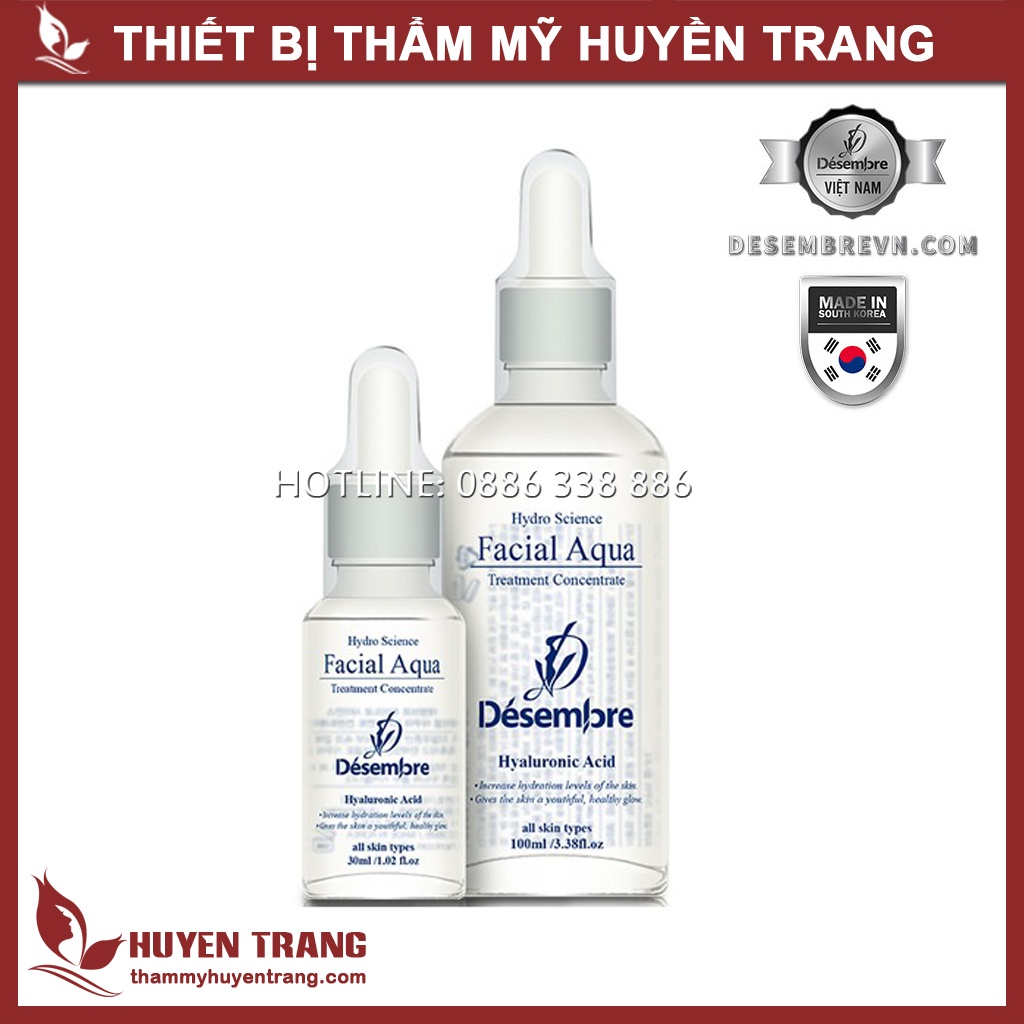Tinh Chất Dưỡng Trắng Da, Dưỡng Ẩm Cho Da Mụn, Trẻ Hóa, HA Cô Đặc Desembre Hàn Quốc NANOCEE