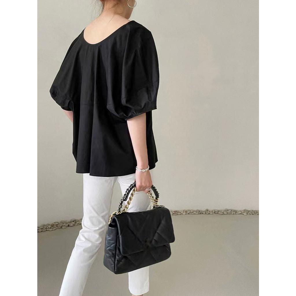 Áo Sơ Mi Nữ Thắt Dây Trước Và Sau Lưng Dáng Rộng Thời Trang 62017