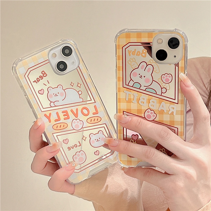 Ốp lưng iphone Ốp Điện Thoại Mặt Gương Trang Điểm Chống Sốc Cho Apple iPhone6/7/8Plus 14proMax XR 11/12 Pro 13Pro Max Dinuo case