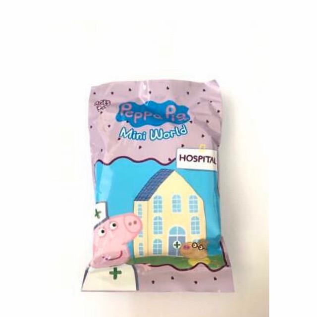 Set mini Mô hình Peppa Pig chủ đề bệnh viện chính hãng