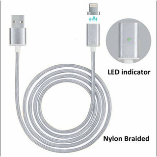 Cáp Sạc Nam Châm Dạng Dây Bện Cho Iphone Android