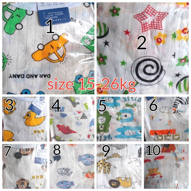 Bộ cotton giấy size đại 6-26kg