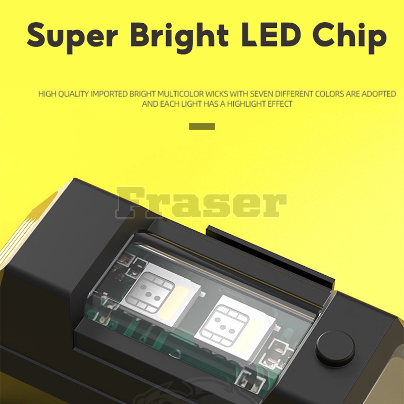 Đèn Led Đuôi Xe Mô Tô/Xe Máy/Xe Đạp Địa Hình Lâu Trôi Lên Đến 8 Giờ 30+ Chế Độ Ánh Sáng