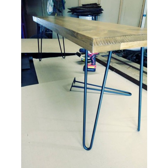 Chân Hairpin 70cm sắt sơn tĩnh điện màu đen