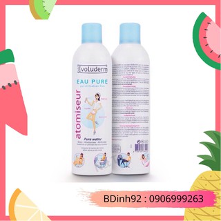 Xịt khoáng evoluderm 400ml