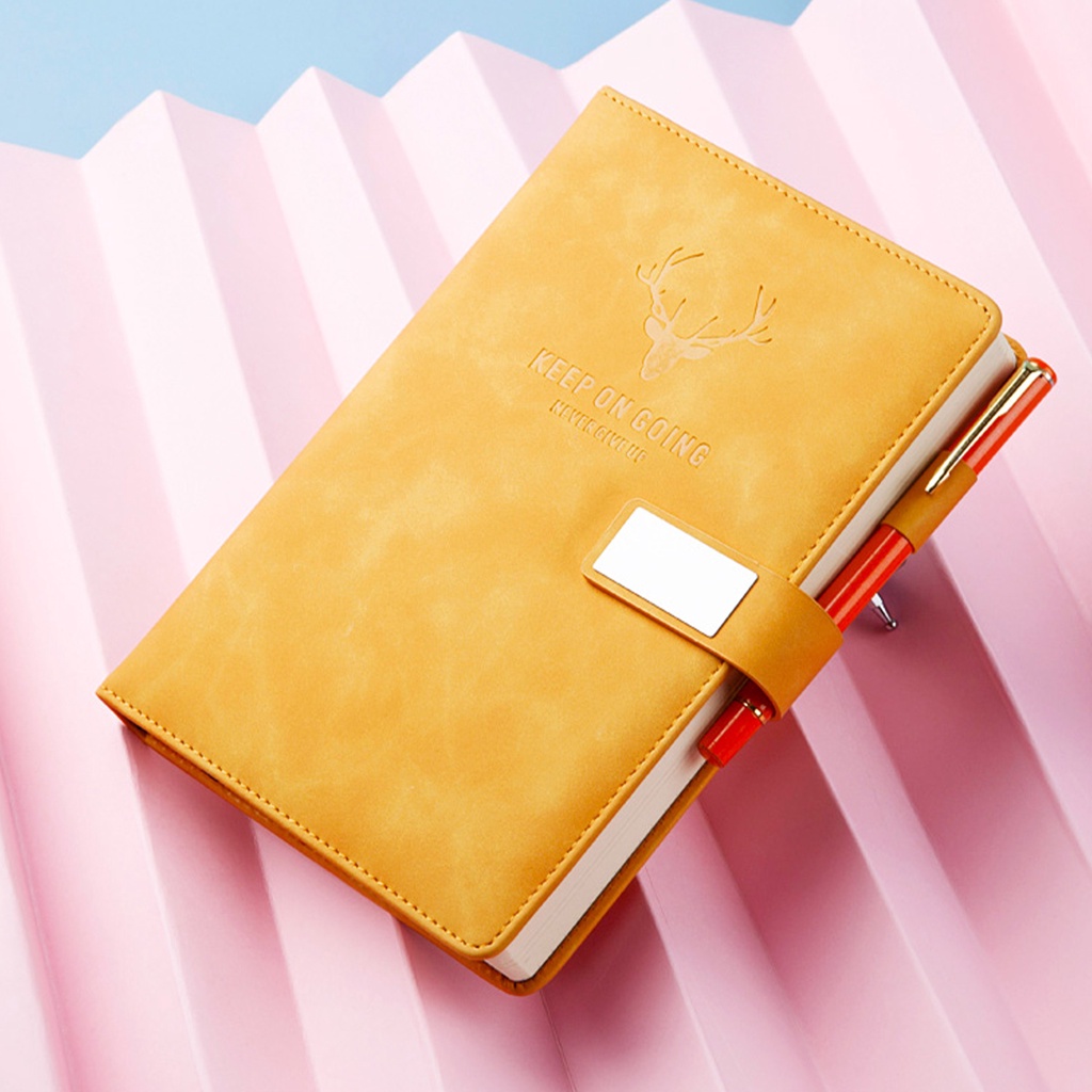 Sổ Tay Bìa Da Mềm Thiết Kế Đơn Giản Tiện Dụng Cho Học Sinh/ Văn Phòng