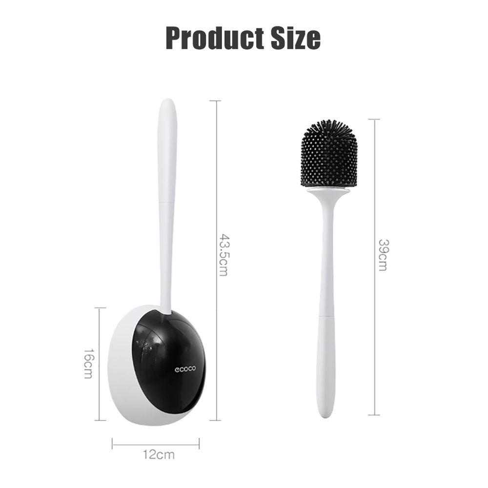 Bộ Cọ Chà Bồn Cầu Bằng Silicone Cán Dài Tiện Lợi