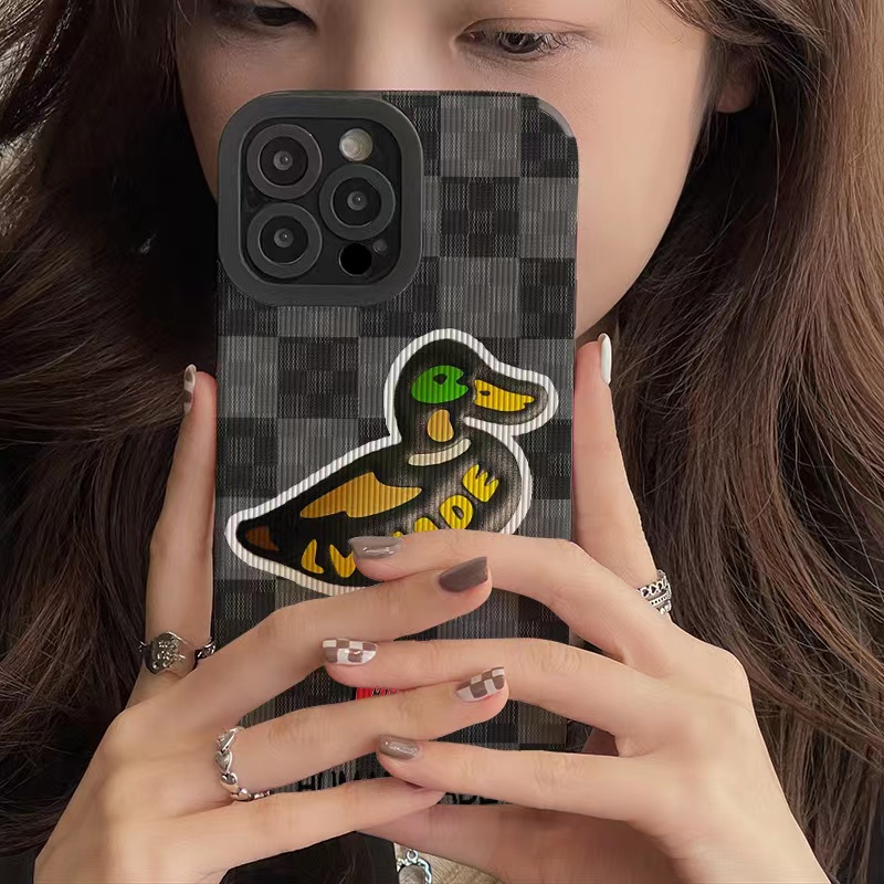 Ốp Điện Thoại Da Vịt Sang Trọng Cho iphone 13 Pro Max i13 13pro 11 Pro Max i11 X XR Xs Max 7plus 8plus 12Pro 12 Pro Max