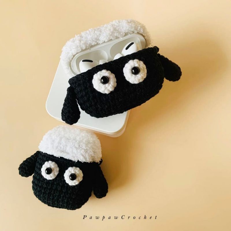 Vỏ ốp airpod 1/2/3/pro Cừu móc len_handmade