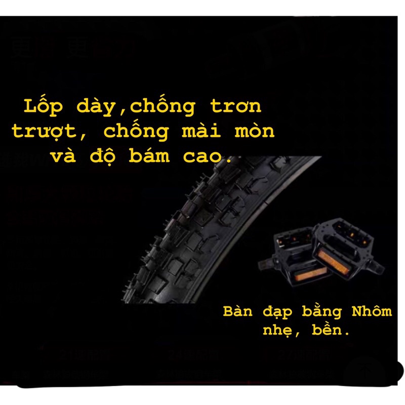 XE ĐẠP THỂ THAO MACCE chính hãng 24inch 26inch