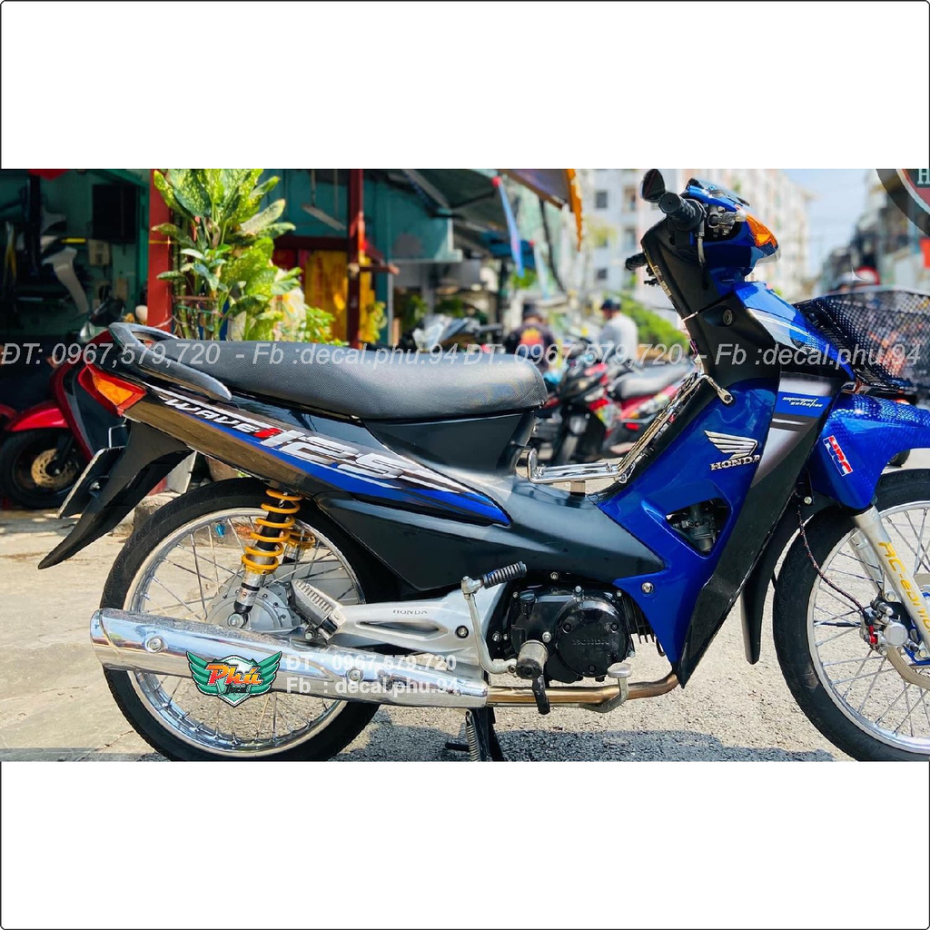 Tem Rời Wawe 125 Xanh đen (J)