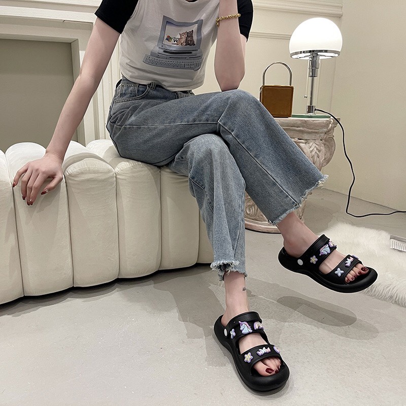 Dép Cross 2 quai siêu êm chân. chất liệu EVA lên chân cực xinh