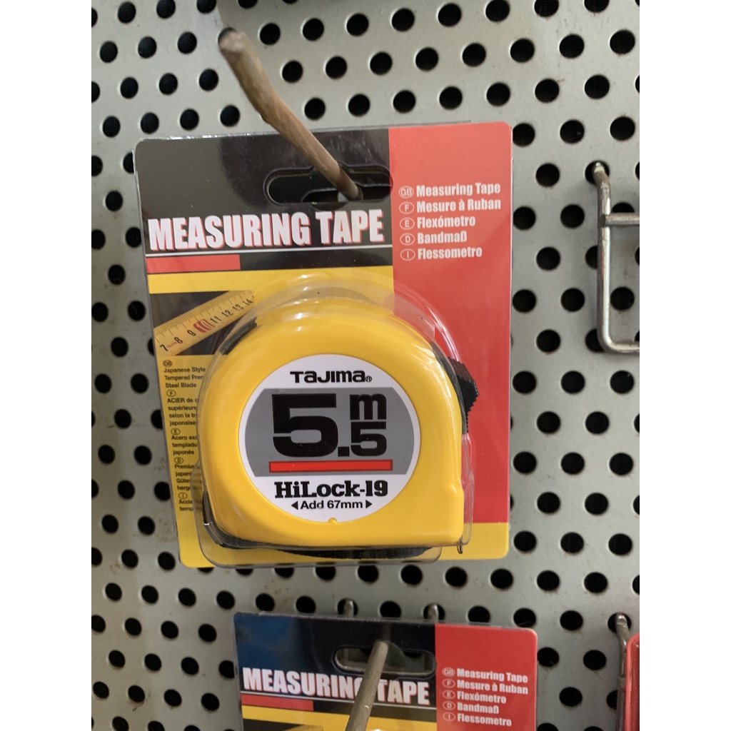 Thước dây Nhật Bản hãng TAJIMA bản rộng 25mm, Võ màu vàng