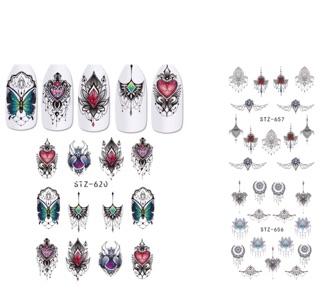 Sticker mẫu hoa,bướm
