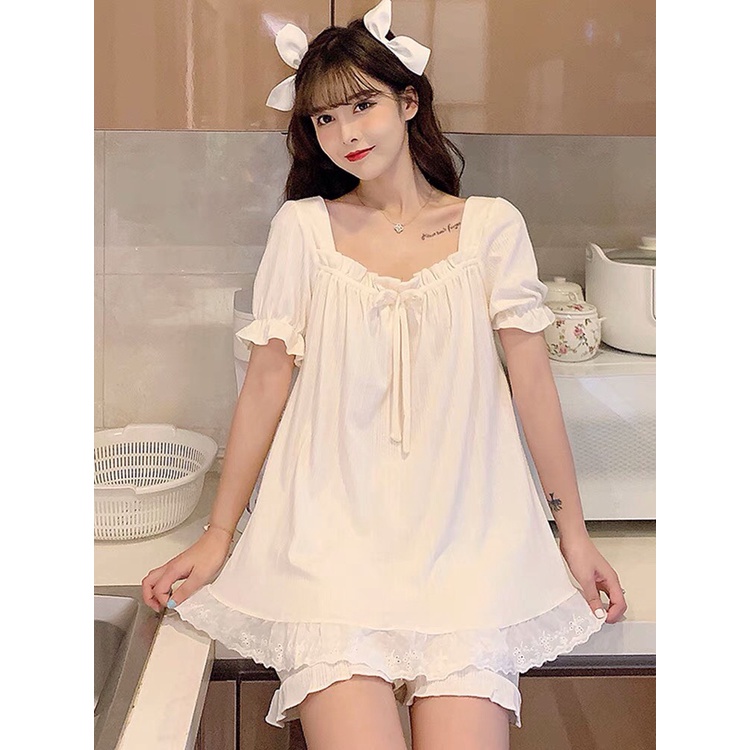 Đầm ngủ dễ thương bigsize SUNNY chất voan thoáng mát