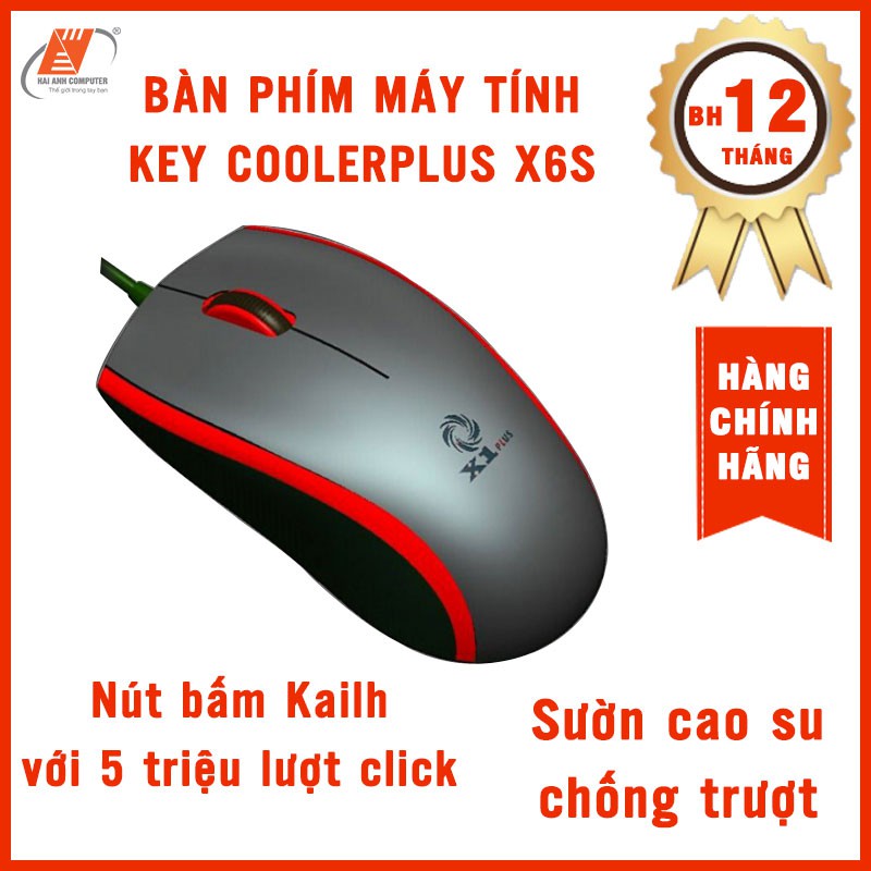 Chuột máy tính Coolerplus X1 Plus chuyên game Độ phân giải cao 1000dpi