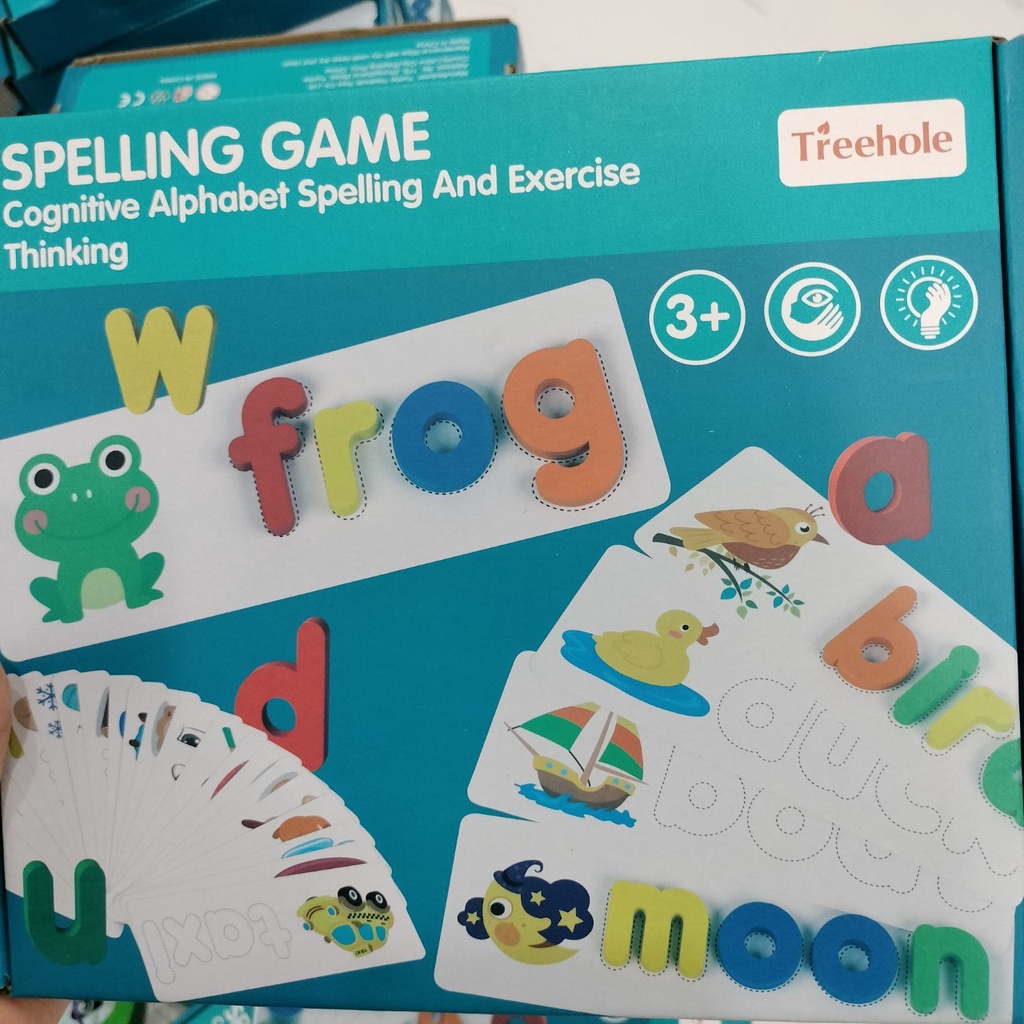 Bộ Trò Chơi Đánh Vần  Spelling Game Xếp Chữ Theo Hình Bằng Tiếng Anh Cho Bé