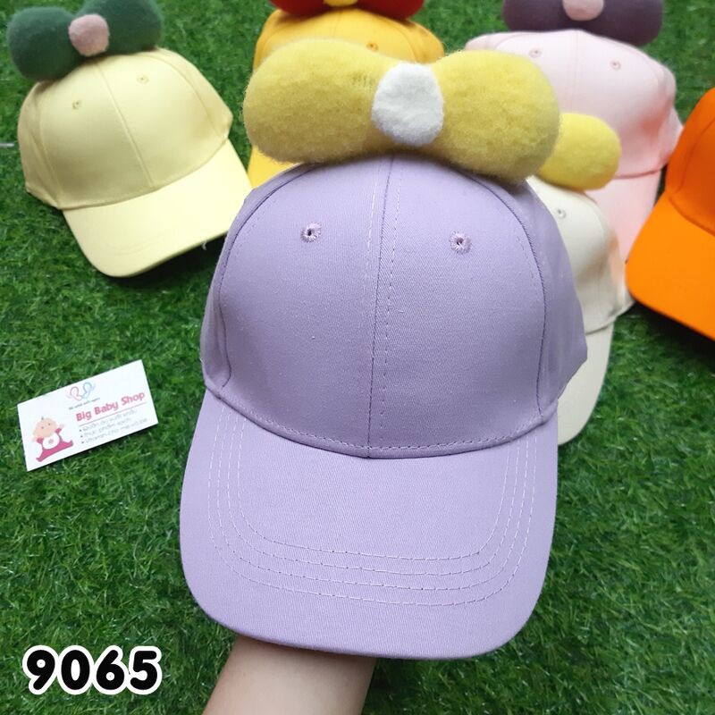 NÓN KẾT BÉ GÁI ĐÍNH NƠ BÔNG NHIỀU MÀU CHO BÉ TỪ 5-14TUỔI