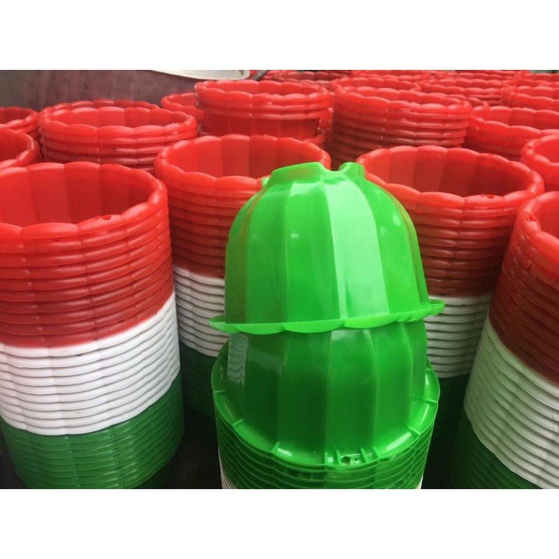 (SIÊU RẺ) Combo 50 Chậu trồng cây treo các màu ( màu ngẫu nhiên)