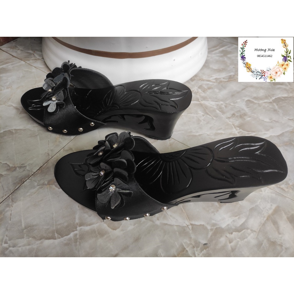 Guốc gỗ Guốc mộc cao 7 phân