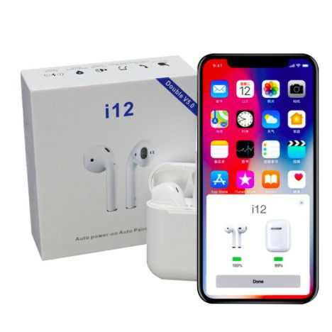 ( siêu giảm giá)Tai Nghe Bluetooth Không Dây inpods i12 TWS (loại TWS pin lâu hơn) đàm thoại tốt