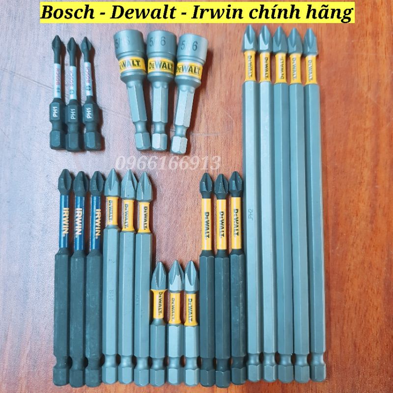 Mũi Bắn Vít Dewalt, Mũi Vít Bosch Có Từ, Ph2, Ph1, Ph3 5Cm, 9Cm, 15Cm