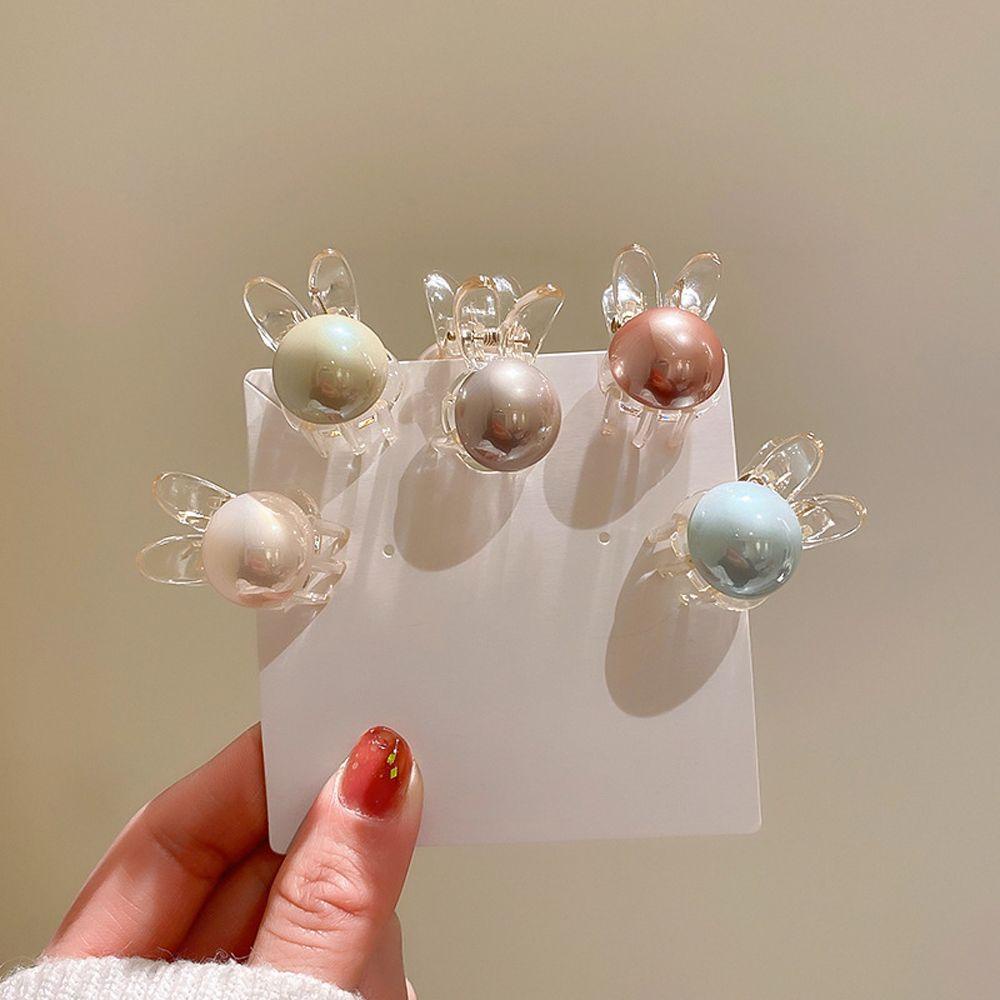 IVORY Kẹp Tóc Càng Cua Hình Tai Thỏ Bằng Acrylic Phong Cách Vintage Hàn Quốc Hợp Thời Trang Dành Cho Bạn Nữ