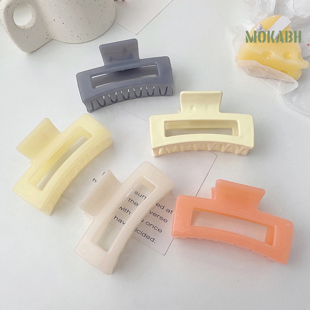 Kẹp Tóc Hình Vuông Màu Trơn Thanh Lịch Dành Cho Nữ