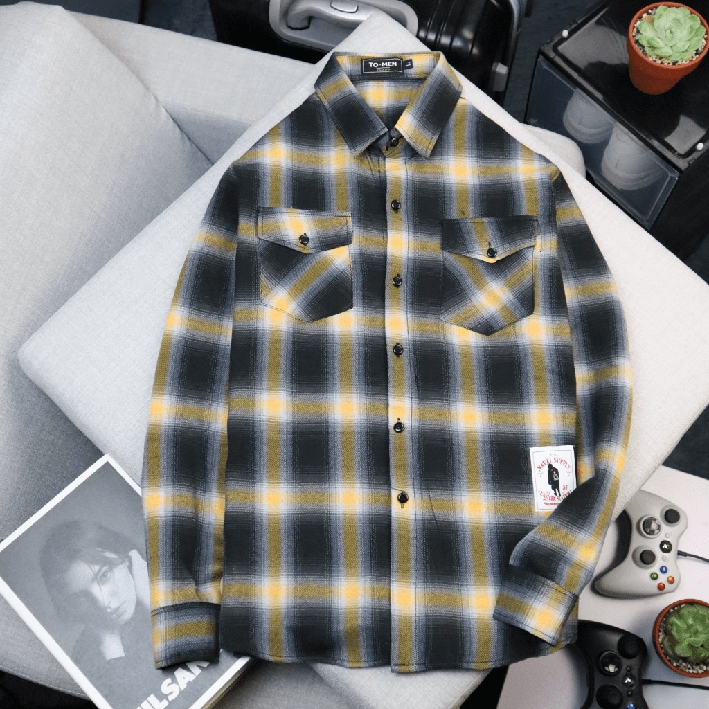 Áo Sơ Mi Caro Nam Tay Dài Trơn Chất Kate Nỉ Mềm Mịn Đủ Size Form Đẹp Phong Cách Trẻ Trung Hot Trend NEW UNISEX