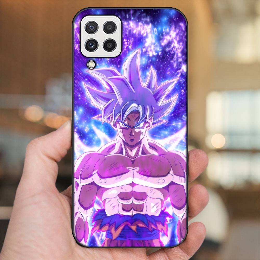 Ốp lưng Samsung A22 4G, A22 5G viền đen in hình Goku Dragon Ball