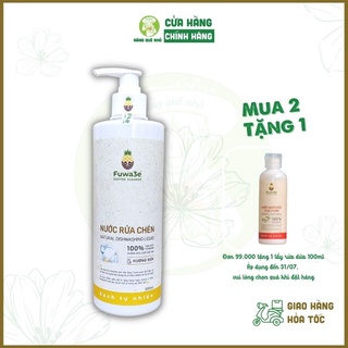 Nước Rửa Chén Hữu Cơ Fuwa 3e Hương Dứa Sạch Nhanh Tiết Kiêm Nước, An Toàn Cho Cả Gia Đình
