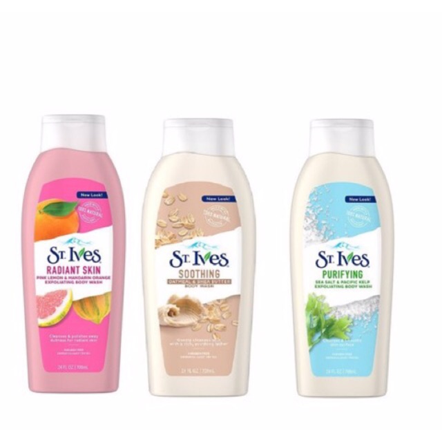 Sữa tắm ST.Ives yến mạch bơ, cam chanh, muối biển 650ML | BigBuy360 - bigbuy360.vn