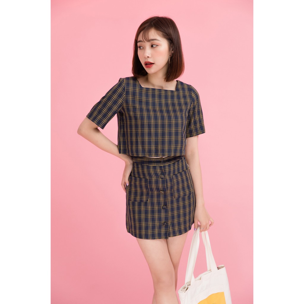 [Mã WABRLOW5 giảm 15% đơn 300K] Chân váy A khuy dọc JAW0186 - 92Wear | BigBuy360 - bigbuy360.vn