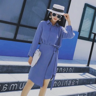 ĐẦM SƠMI VẠT ĐẮP CỘT DÂY