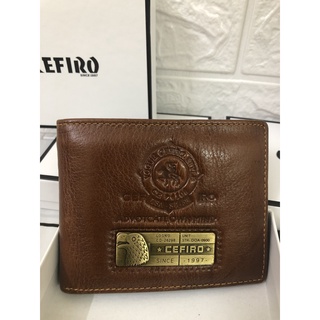 [Full box] Ví nam, ví da bò cao cấp CEFIRO, 2 màu đen, nâu Chính Hãng U.S.A